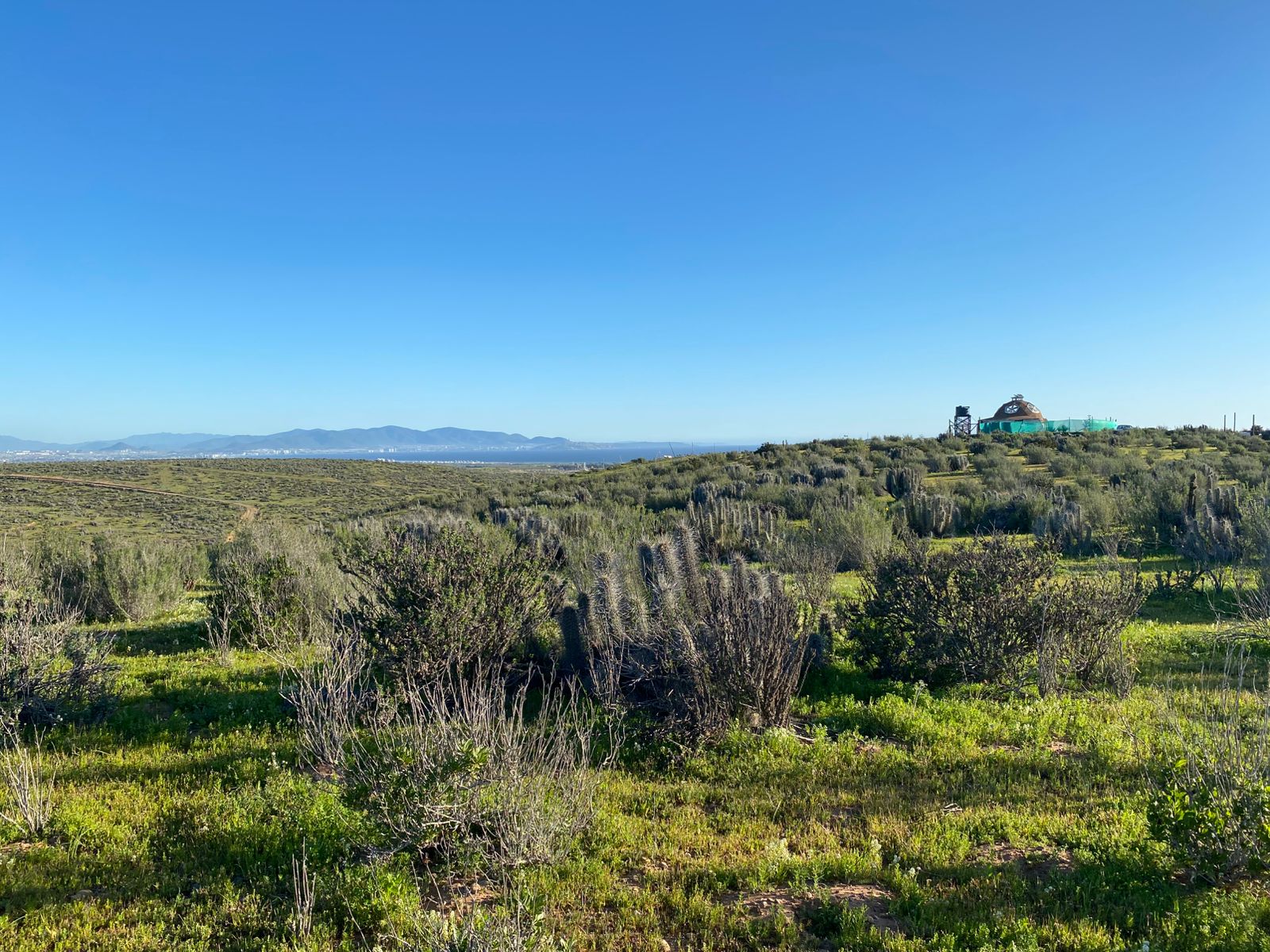 Panorámica del terreno con vista a La Serena